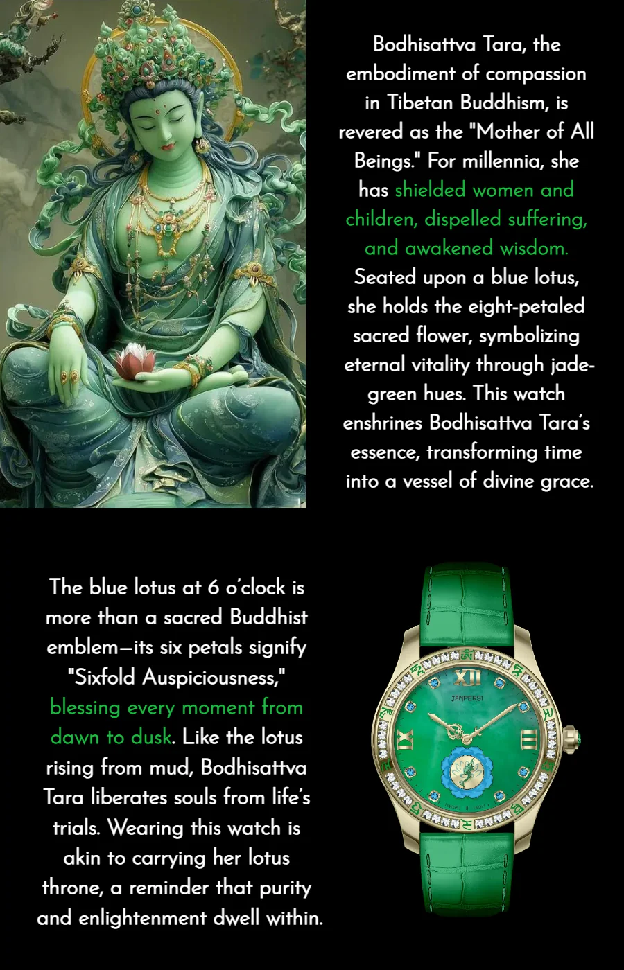 Blue-lotus-dial-Tara-watch