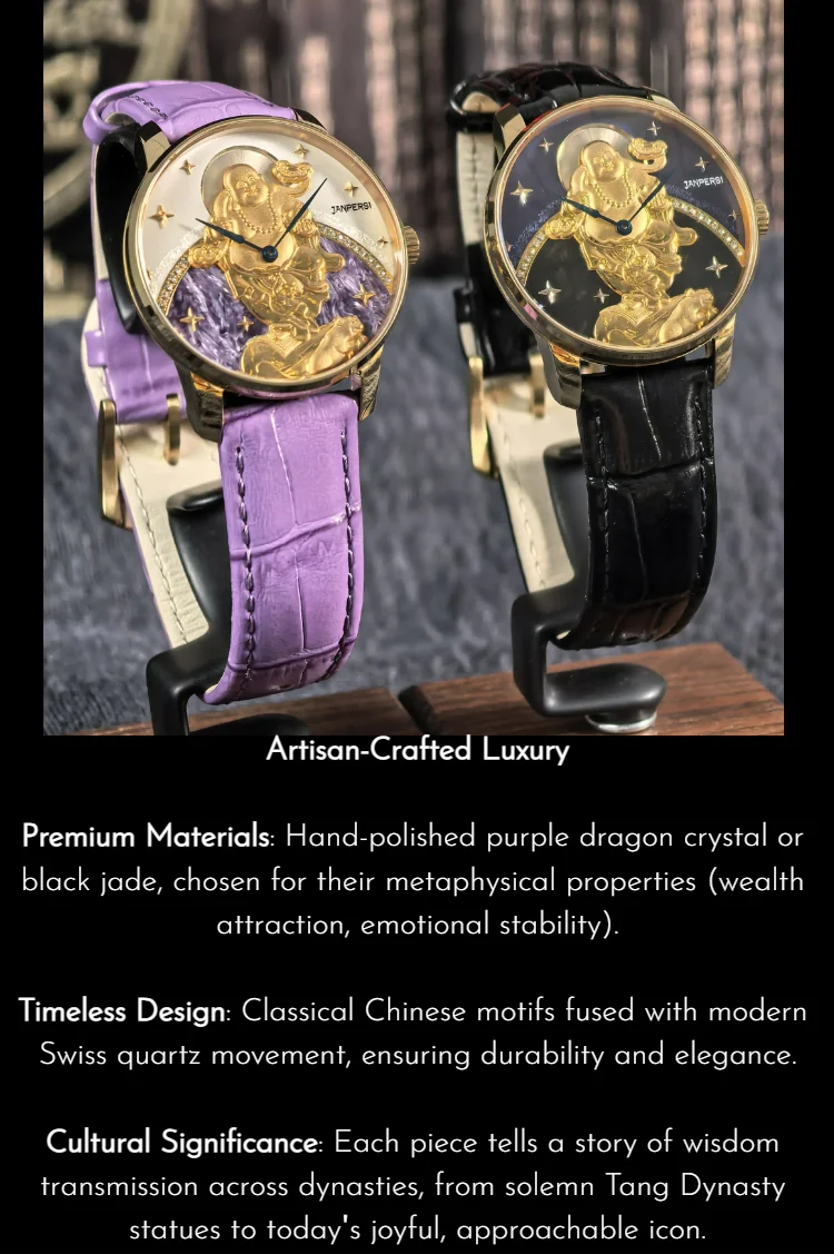 Buddhist watch/Laughing Buddha