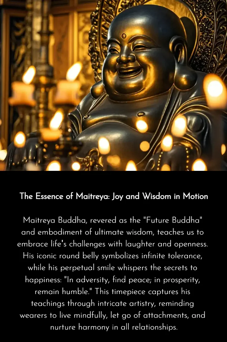 Buddhist watch/Laughing Buddha