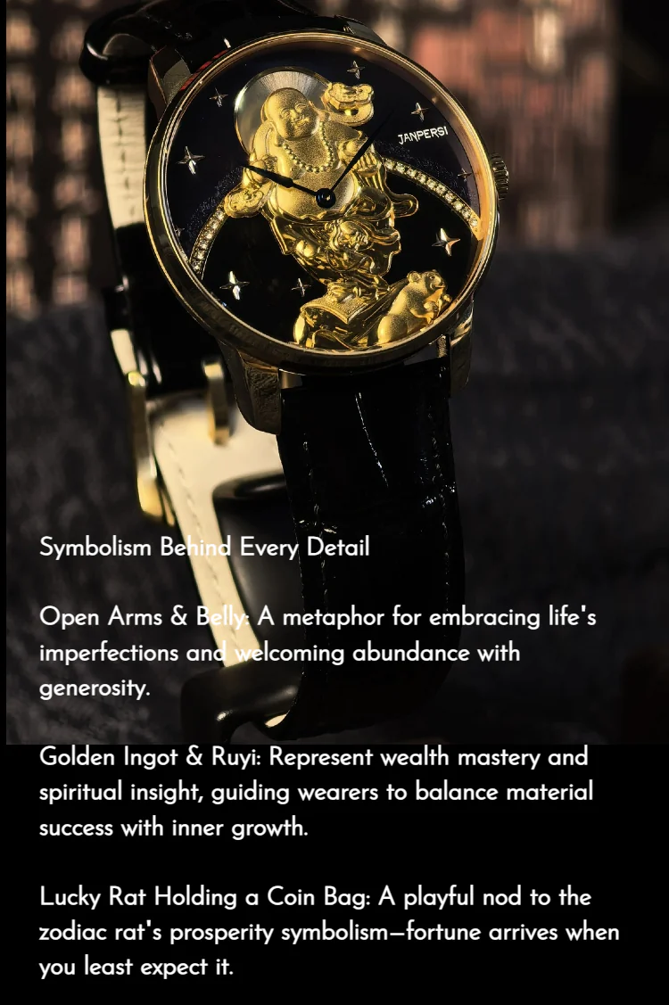 Buddhist watch/Laughing Buddha