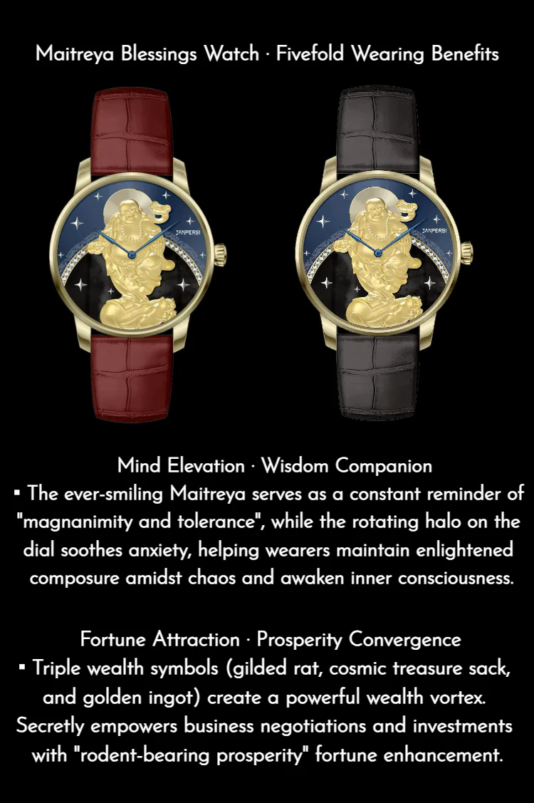 Buddhist watch/Laughing Buddha