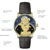 Royal Muse | Laughing Buddha Watch - Charoite & Jade Wealth Automaton with Future Buddha Symbolism