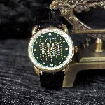 【ROYAL MUSE】Five Mantras Hetian Jade Watch - Buddhist Protection & Ganesha Blessings