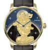 Royal Muse | Laughing Buddha Watch - Charoite & Jade Wealth Automaton with Future Buddha Symbolism