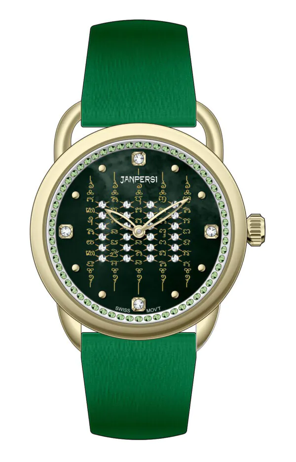 5 Scripture Diamond Amulet Watch with Ganesha Blessing | Pancha Abhisek Empowered- [ROYAL MUSE]