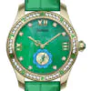 ROYAL MUSE|Green Tara Jade Watch - Blue Lotus Buddhist Timepiece with Mantra Chronograph