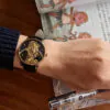 Royal Muse | Laughing Buddha Watch - Charoite & Jade Wealth Automaton with Future Buddha Symbolism
