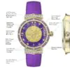 Imperial Dragon Charoite Watch - Chinese Zodiac Energy & Wealth Manifestation