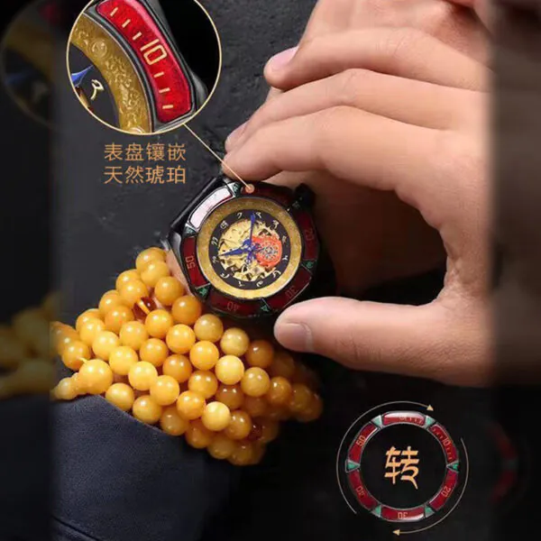 详情图2 Manjushri Mantra Watch|1440 Daily Mantra Rotations