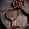 Fortune, Peace & Prosperity Lunar-Cosmic Harmony Bracelet | 108 Hand-Inlaid Bodhi Beads
