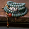 Vintage Bodhi & Mineral Energy Bracelet "Ancient Canopy"