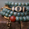 Vintage Bodhi & Mineral Energy Bracelet "Ancient Canopy"
