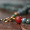 Vintage Bodhi & Mineral Energy Bracelet "Ancient Canopy"