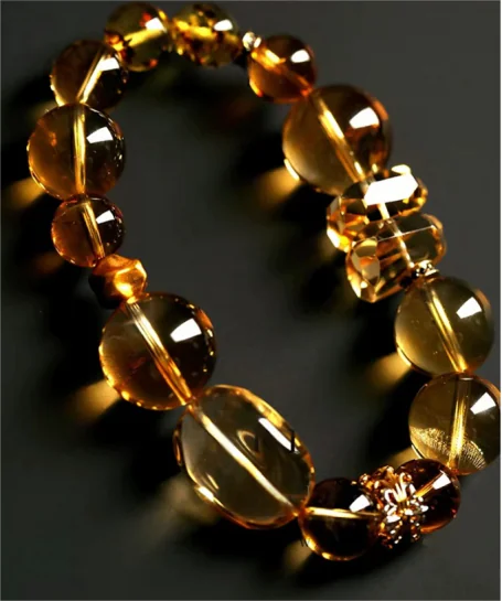 企业微信截图_17449743267160 Citrine Energy Bracelet