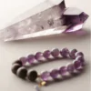 "Violet Aurora" Amethyst & Agarwood Bracelet