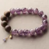 "Violet Aurora" Amethyst & Agarwood Bracelet
