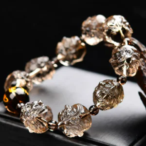 Smoky Quartz "Guardian of Wisdom" Bracelet