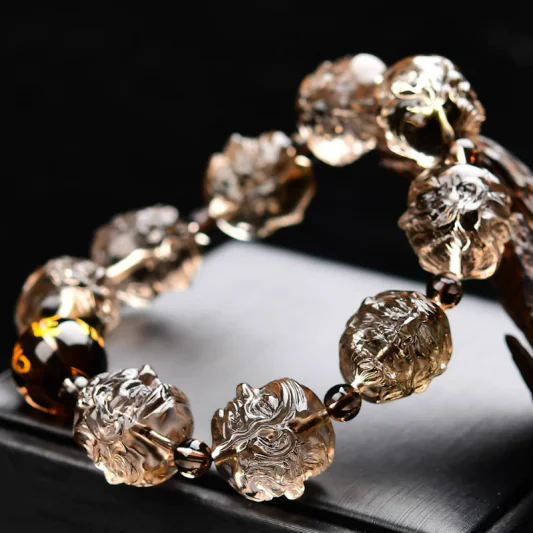 Smoky Quartz "Guardian of Wisdom" Bracelet