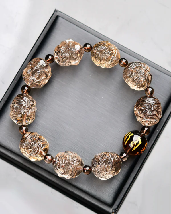 Smoky Quartz "Guardian of Wisdom" Bracelet