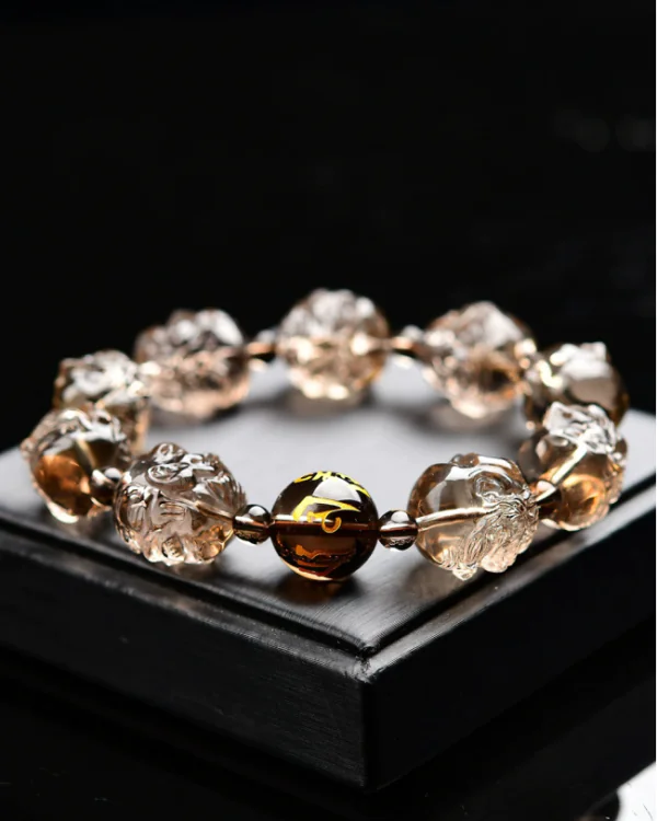 Smoky Quartz "Guardian of Wisdom" Bracelet