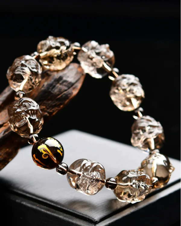 Smoky Quartz "Guardian of Wisdom" Bracelet