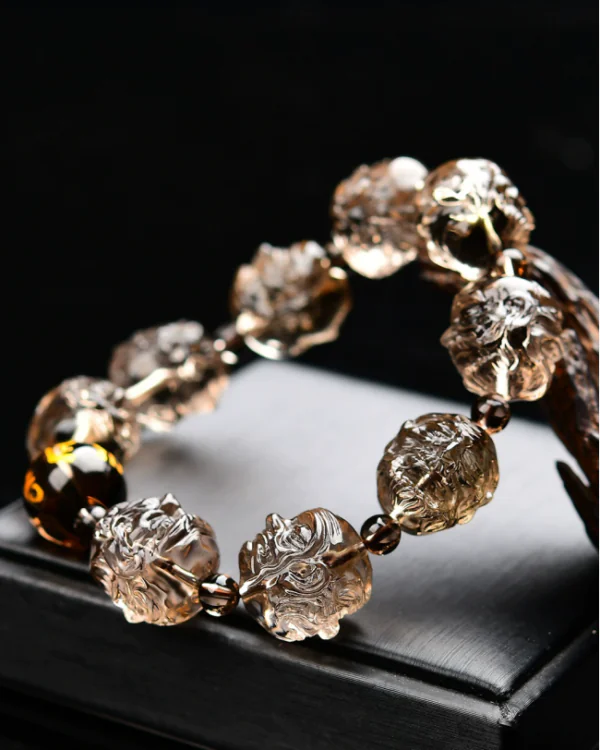 Smoky Quartz "Guardian of Wisdom" Bracelet