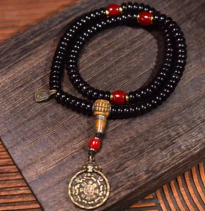 "Cosmic Rhythm" Coconut & Brass Bracelet
