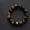 Tiger’s Eye Energy • Couples’Growth Volcanic Obsidian Bracelet