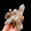 Congo Red Shadow Mountain Skeleton Quartz & Pineapple Quartz Cluster